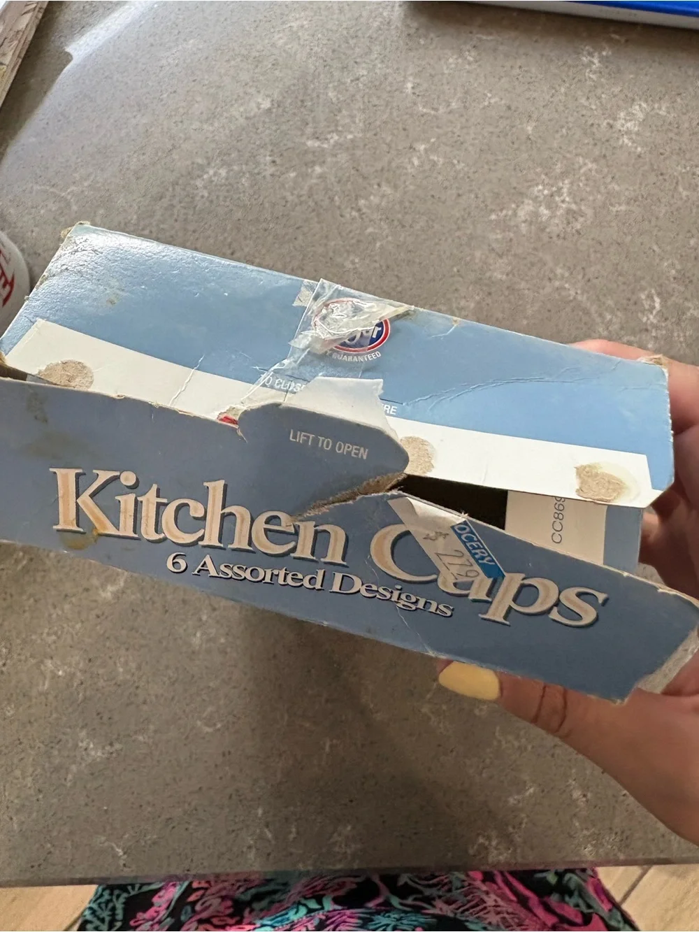 Kitchen Cups - Assorted Pastel Pink & Teal Design